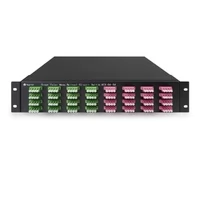 64×64 3D MEMS Optical Circuit Switches, 1550nm, G.657A2 fiber, LC/APC flange, 2U chassis, single power supply. RJ45/RS232, 220V.