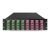 96×96 3D MEMS Optical Circuit Switches, 1550nm, G.657A2 fiber, LC/APC flange, 3U chassis, single power supply. RJ45/RS232, 220V.