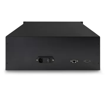 128×128 3D MEMS Optical Circuit Switches, 1550nm, G.657A2 fiber, LC/APC flange, 4U chassis, single power supply. RJ45/RS232, 220V.