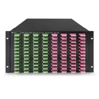 192×192 3D MEMS Optical Circuit Switches, 1550nm, G.657A2 fiber, LC/APC flange, 6U chassis, single power supply. RJ45/RS232, 220V.