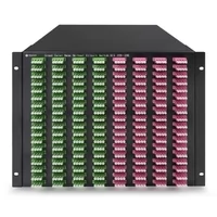 288×288 3D MEMS Optical Circuit Switches, 1550nm, G.657A2 fiber, LC/APC flange, 9U chassis, single power supply. RJ45/RS232, 220V.