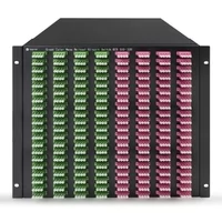 320×320 3D MEMS Optical Circuit Switches, 1550nm, G.657A2 fiber, LC/APC flange, 10U chassis, single power supply. RJ45/RS232, 220V.