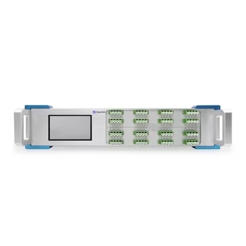 32×32 MEMS Optical Switch, 1550nm, G.657A2 fiber, LC/APC flange, 2U chassis, single power supply. RJ45/RS232, 220V, with touchscreen.