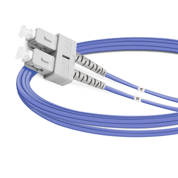 5m (16ft) Duplex OM4 Multimode SC UPC to SC UPC LSZH Fiber Optic Cable