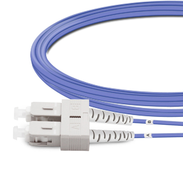 5m (16ft) Duplex OM4 Multimode SC UPC to SC UPC LSZH Fiber Optic Cable