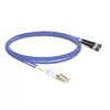 2m (7ft) Duplex OM4 Multimode LC UPC to ST UPC PVC (OFNR) Fiber Optic Cable