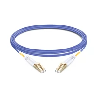 1m (3ft) Duplex OM4 Multimode LC UPC to LC UPC PVC (OFNR) Fiber Optic Cable