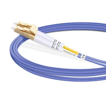 5m (16ft) Duplex OM4 Multimode LC UPC to LC UPC PVC (OFNR) Fiber Optic Cable