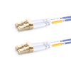 2m (7ft) Duplex OM4 Multimode LC UPC to LC UPC PVC (OFNR) Fiber Optic Cable