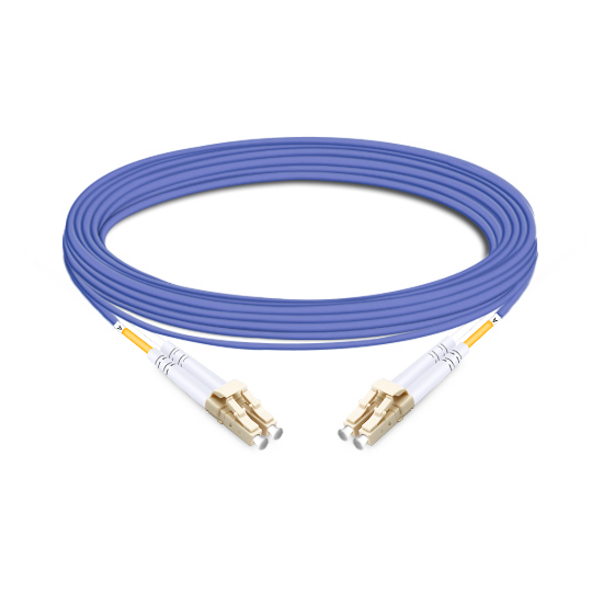 Duplex OM4 50/125 LC-LC Multimode Fiber Optic Cable 15m | FiberMall
