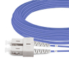 7m (23ft) Duplex OM4 Multimode SC UPC to SC UPC PVC (OFNR) Fiber Optic Cable