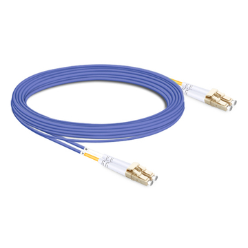 10m (33ft) Duplex OM4 Multimode LC UPC to LC UPC LSZH Fiber Optic Cable