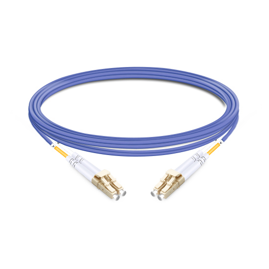Duplex OM4 50/125 LC-LC Multimode OFNP Fiber Optic Cable 5m| FiberMall