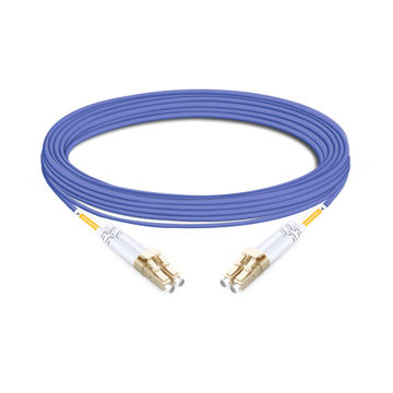 10m (33ft) Duplex OM4 Multimode LC UPC to LC UPC OFNP Fiber Optic Cable