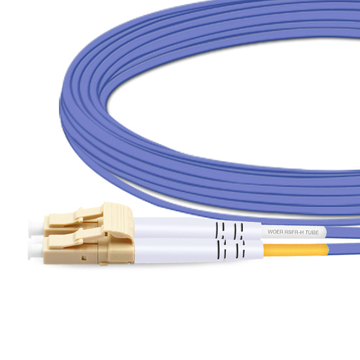10m (33ft) Duplex OM4 Multimode LC UPC to SC UPC LSZH Fiber Optic Cable