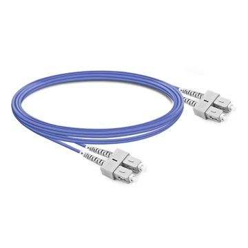 1m (3ft) Duplex OM4 Multimode SC UPC to SC UPC OFNP Fiber Optic Cable