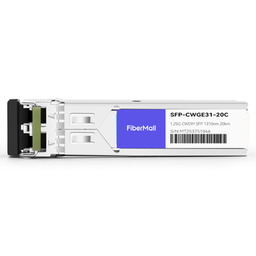 HPE SFP20K-CW1310 Compatible 1.25G CWDM SFP 1310nm 20km LC SMF DDM Transceiver Module
