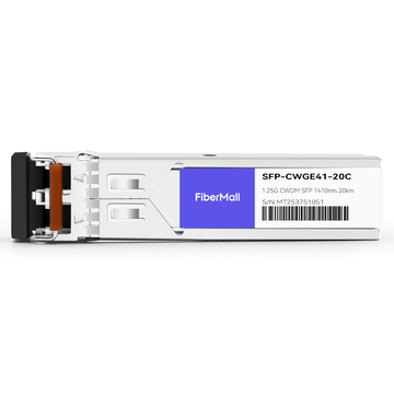 Arista Networks SFP-1G-CW-1410-20 Compatible 1.25G CWDM SFP 1410nm 20km LC SMF DDM Transceiver Module