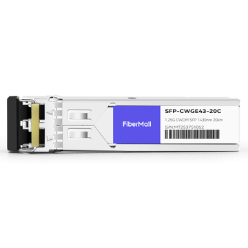 Extreme CWDM-SFP-1430-20 Compatible 1.25G CWDM SFP 1430nm 20km LC SMF DDM Transceiver Module