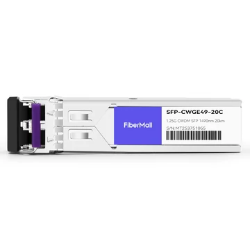 HPE SFP20K-CW1490 Compatible 1.25G CWDM SFP 1490nm 20km LC SMF DDM Transceiver Module