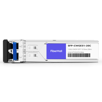 HPE SFP20K-CW1510 Compatible 1.25G CWDM SFP 1510nm 20km LC SMF DDM Transceiver Module