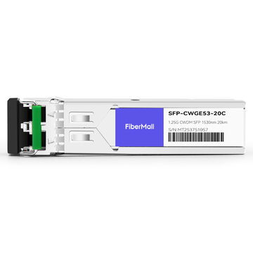 Extreme CWDM-SFP-1530-20 Compatible 1.25G CWDM SFP 1530nm 20km LC SMF DDM Transceiver Module