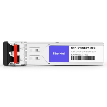 SFP-CWGE59-20C 1.25G CWDM SFP 1590nm 20km LC SMF DDM Transceiver Module