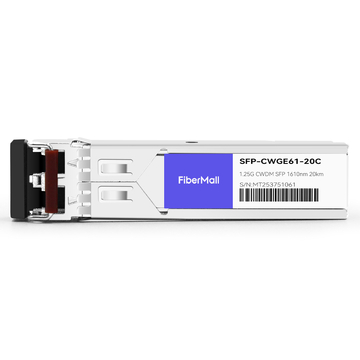 Extreme CWDM-SFP-1610-20 Compatible 1.25G CWDM SFP 1610nm 20km LC SMF DDM Transceiver Module