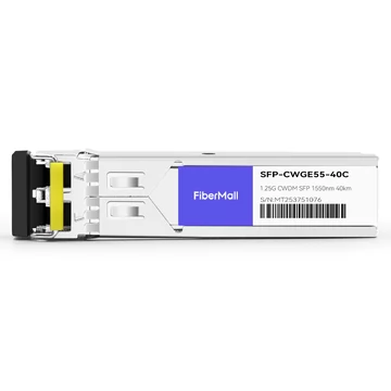 Netgear CWDM-SFP-1550 Compatible 1.25G CWDM SFP 1550nm 40km LC SMF DDM Transceiver Module