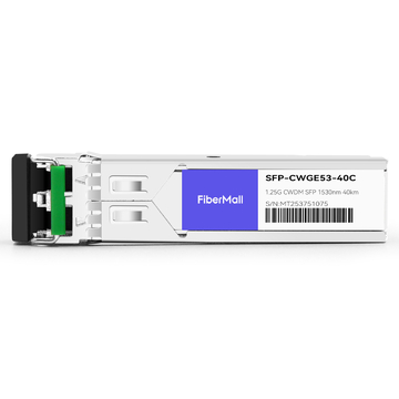 Cisco CWDM-SFP-1530 Compatible 1.25G CWDM SFP 1530nm 40km LC SMF DDM Transceiver Module
