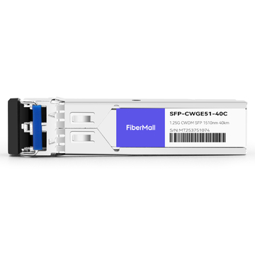 H3C SFP-GE-LH40-SM1510-CW Compatible 1.25G CWDM SFP 1510nm 40km LC SMF DDM Transceiver Module