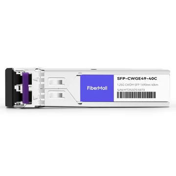H3C SFP-GE-LH40-SM1490-CW Compatible 1.25G CWDM SFP 1490nm 40km LC SMF DDM Transceiver Module