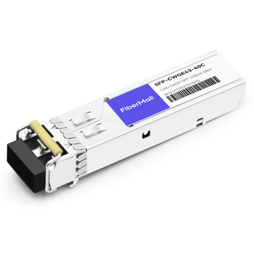 Alcatel-Lucent SFP-GIG-43CWD40 Compatible 1.25G CWDM SFP 1430nm 40km LC SMF DDM Transceiver Module