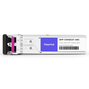 Netgear CWDM-SFP-1370 Compatible 1.25G CWDM SFP 1370nm 40km LC SMF DDM Transceiver Module