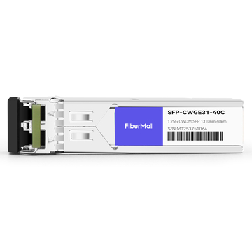 Brocade E1MG-CWDM40-1310 Compatible 1.25G CWDM SFP 1310nm 40km LC SMF DDM Transceiver Module