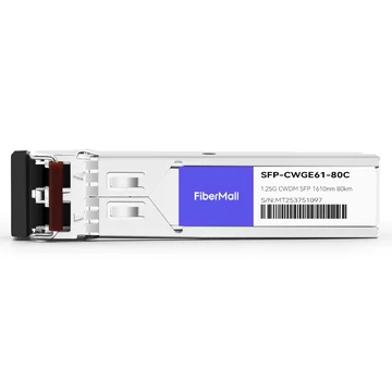 Extreme CWDM-SFP-1610 Compatible 1.25G CWDM SFP 1610nm 80km LC SMF DDM Transceiver Module