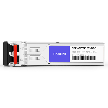 Huawei CWDM-SFPGE-1591 Compatible 1.25G CWDM SFP 1591nm 80km LC SMF DDM Transceiver Module