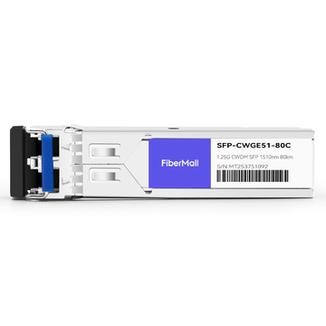 Netgear CWDM-SFP1G-ZX Compatible 1.25G CWDM SFP 1510nm 80km LC SMF DDM Transceiver Module