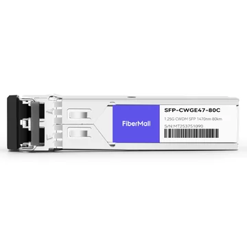 Extreme CWDM-SFP-1470 Compatible 1.25G CWDM SFP 1470nm 80km LC SMF DDM Transceiver Module