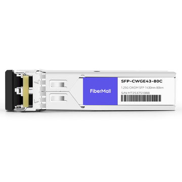 Huawei CWDM-SFPGE-1431 Compatible 1.25G CWDM SFP 1431nm 80km LC SMF DDM Transceiver Module