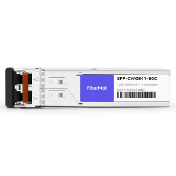 Brocade E1MG-CWDM80-1410 Compatible 1.25G CWDM SFP 1410nm 80km LC SMF DDM Transceiver Module