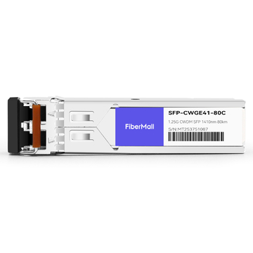 Cisco CWDM-SFP-1410 Compatible 1.25G CWDM SFP 1410nm 80km LC SMF DDM Transceiver Module