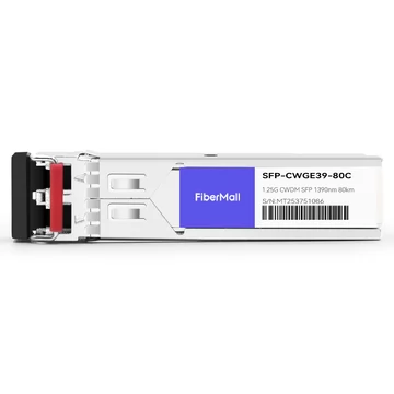 Cisco CWDM-SFP-1390 Compatible 1.25G CWDM SFP 1390nm 80km LC SMF DDM Transceiver Module