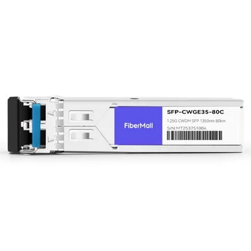 Huawei CWDM-SFPGE-1351 Compatible 1.25G CWDM SFP 1351nm 80km LC SMF DDM Transceiver Module