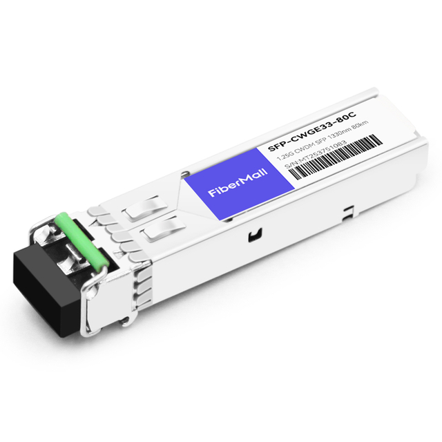 Cisco CWDM-SFP-1330 Compatible 1.25G CWDM SFP 1330nm 80km LC SMF DDM Transceiver Module