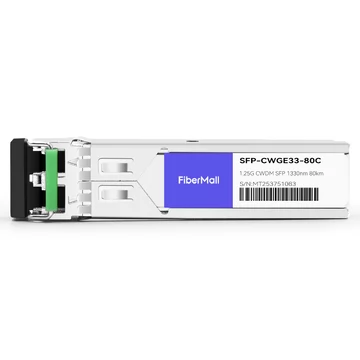 Netgear CWDM-SFP1G-ZX Compatible 1.25G CWDM SFP 1330nm 80km LC SMF DDM Transceiver Module