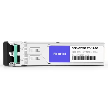 Netgear CWDM-SFP1G-EZX Compatible 1.25G CWDM SFP 1270nm 120km LC SMF DDM Transceiver Module