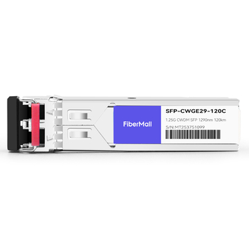 Netgear CWDM-SFP1G-EZX Compatible 1.25G CWDM SFP 1290nm 120km LC SMF DDM Transceiver Module