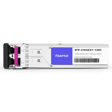 Netgear CWDM-SFP1G-EZX Compatible 1.25G CWDM SFP 1370nm 120km LC SMF DDM Transceiver Module