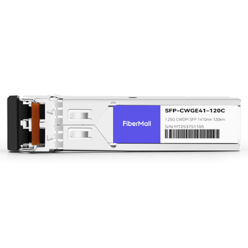 Netgear CWDM-SFP1G-EZX Compatible 1.25G CWDM SFP 1410nm 120km LC SMF DDM Transceiver Module